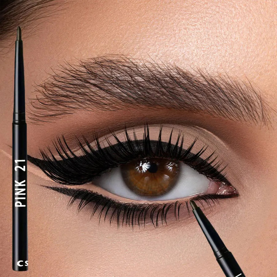 5 Pack Waterproof Black Eyeliner Pencil Set