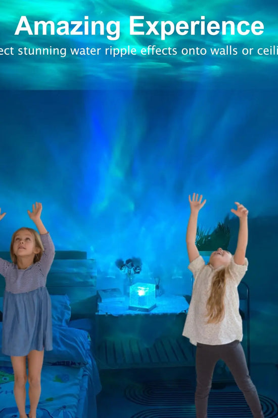 16-Color Ocean Wave Aurora Projector Lamp with Remote