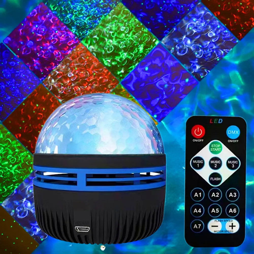 LED Starry Night Sky Aurora Galaxy Projector Light with Remote Control