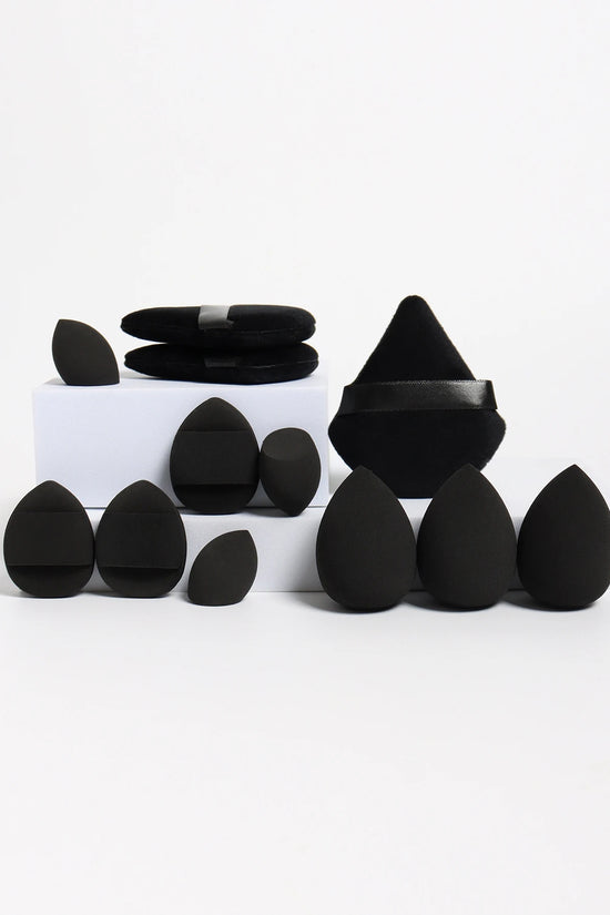 12-Piece Makeup Sponge & Powder Puff Set for Foundation & Loose Powder