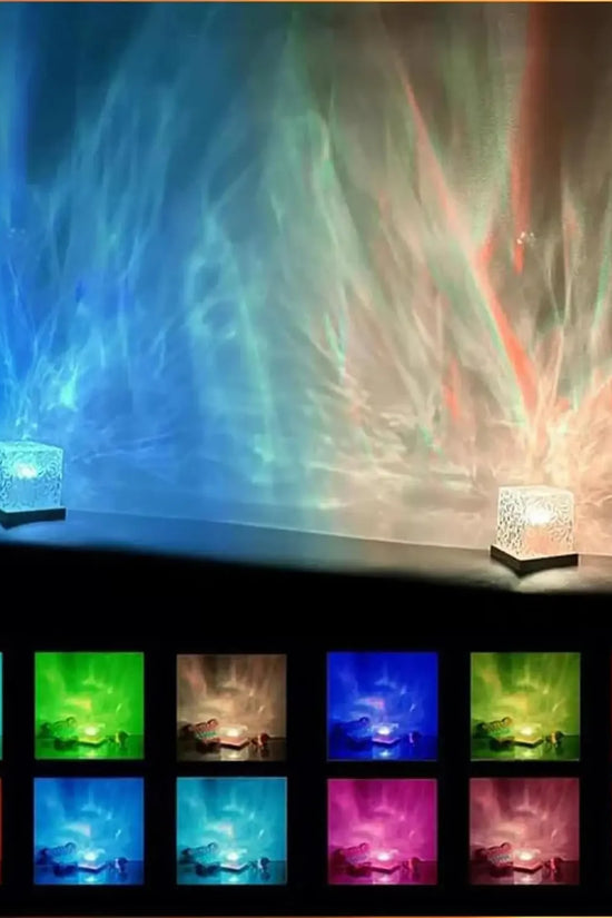16-Color Ocean Wave Aurora Projector Lamp with Remote