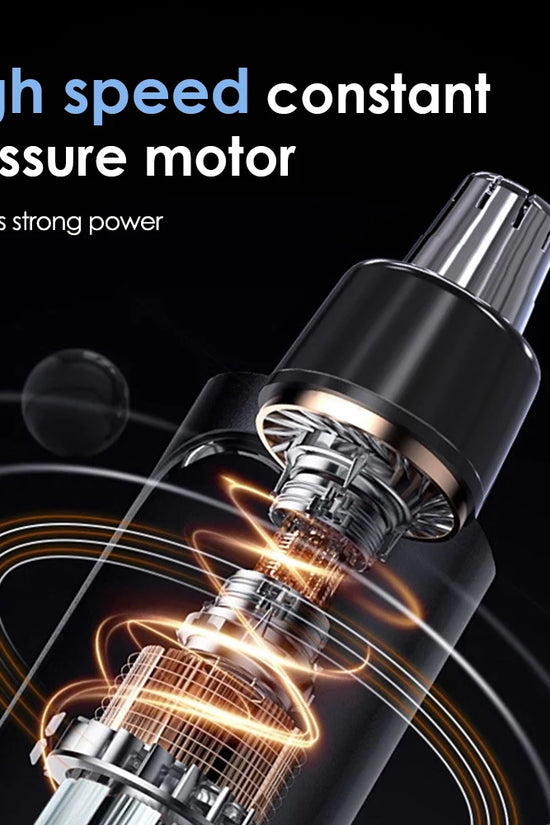 3-in-1 Rechargeable Nose Hair Trimmer with Facial Grooming Heads