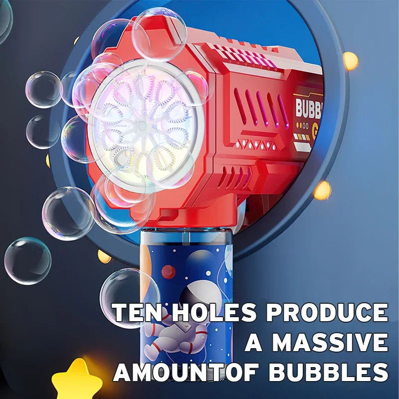 🚀 Fully Automatic Rocket Bubble Gun | Outdoor Bubble Blower Machine ✨