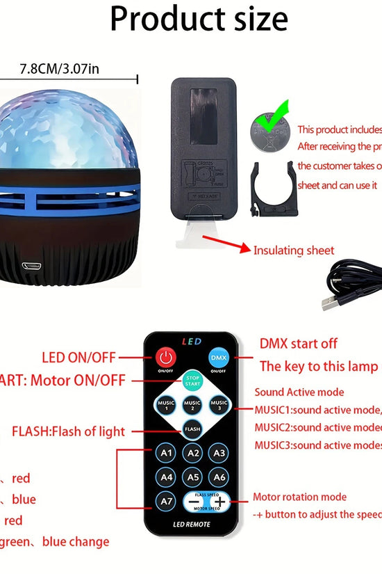 LED Starry Night Sky Aurora Galaxy Projector Light with Remote Control