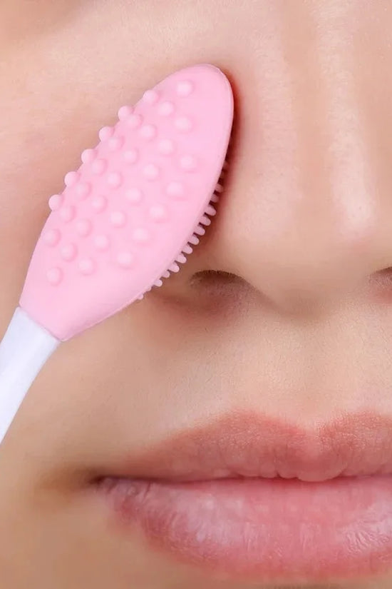 1PC/4PCS Silicone Facial Cleansing Brush for Face & Nose with Replacement Head
