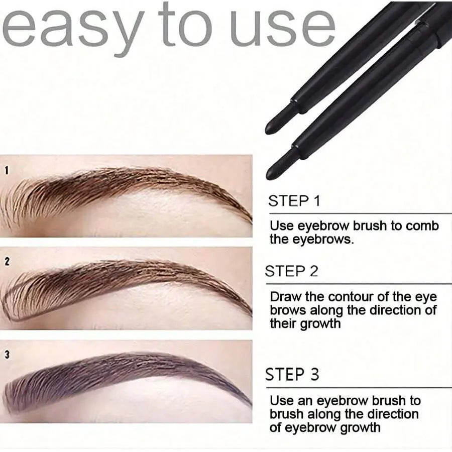 5 Pack Waterproof Black Eyeliner Pencil Set