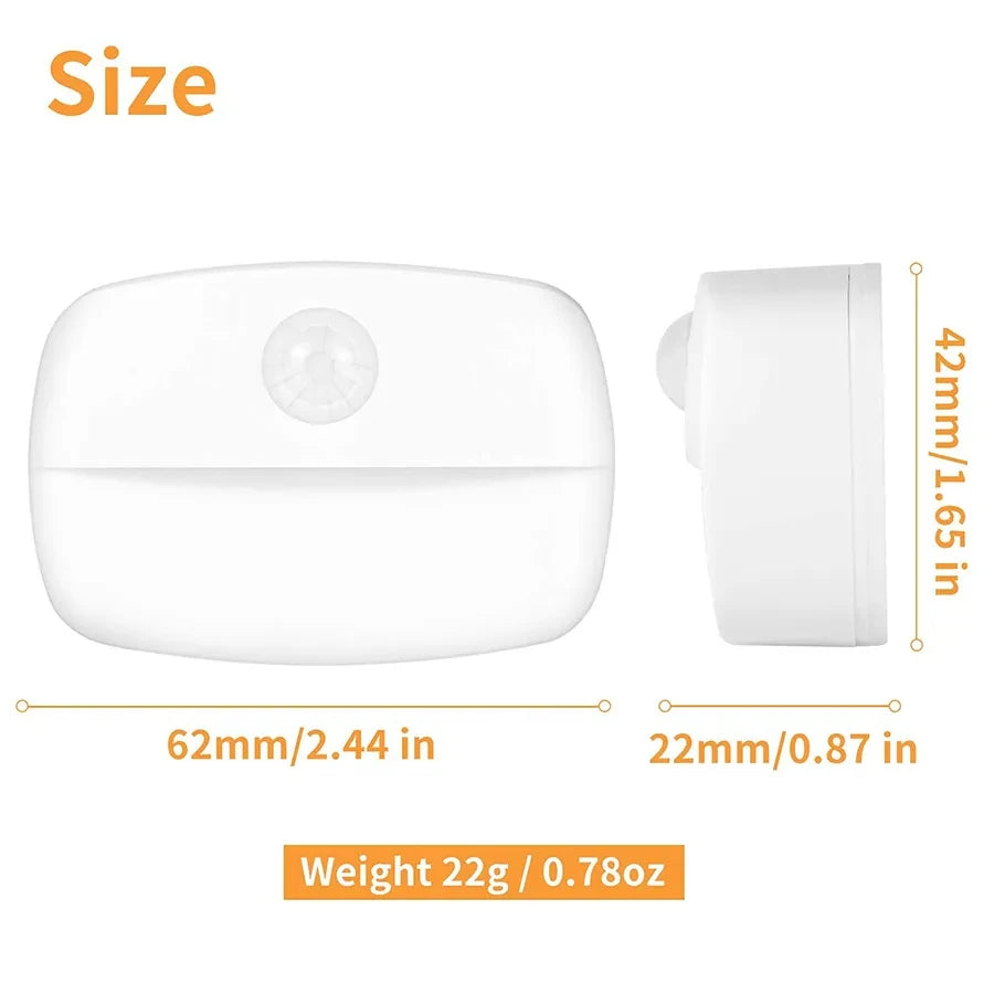 PIR Motion Sensor LED Night Light for Cabinet, Closet & Stairs