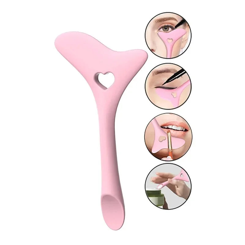 Reusable Silicone Eyeliner Stencil Wing Tips Makeup Aid Tool