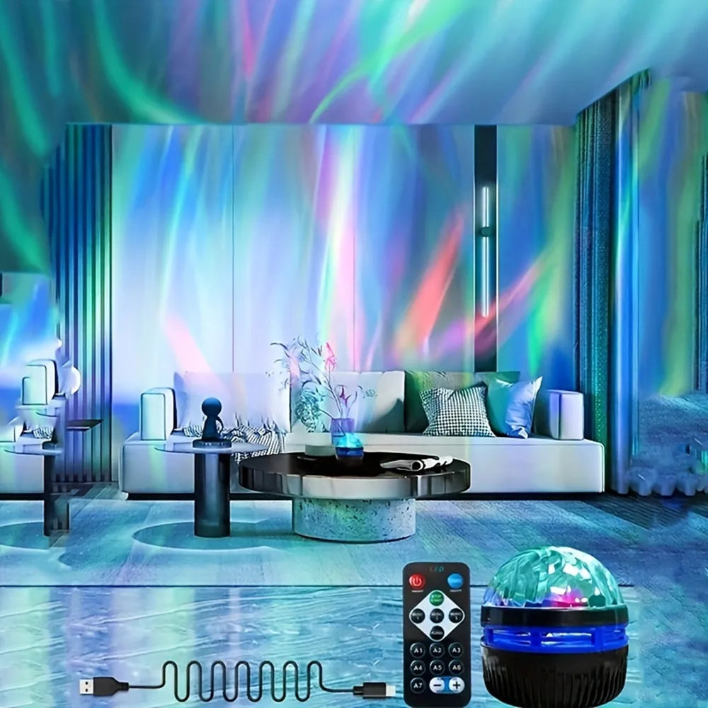 LED Northern Lights Star Projector with Remote