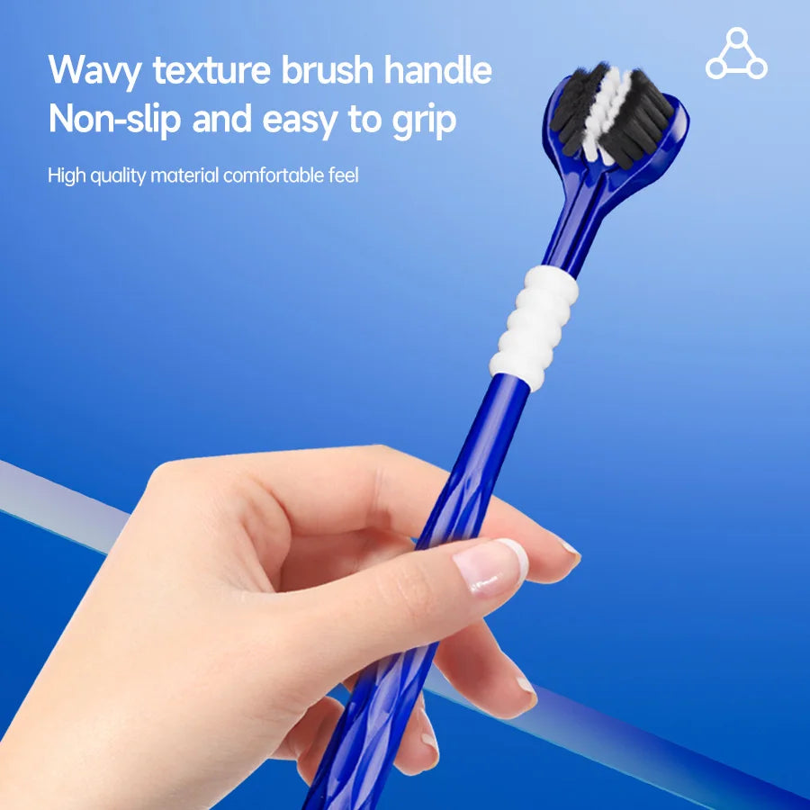 6PCS Three-Sided U-Shaped Soft Toothbrush Set for Adults