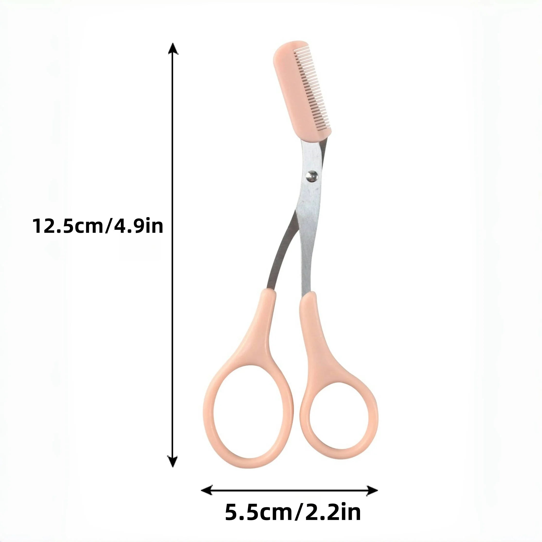 Stainless Steel Eyebrow Razor Scissor Trimmer for Beginners