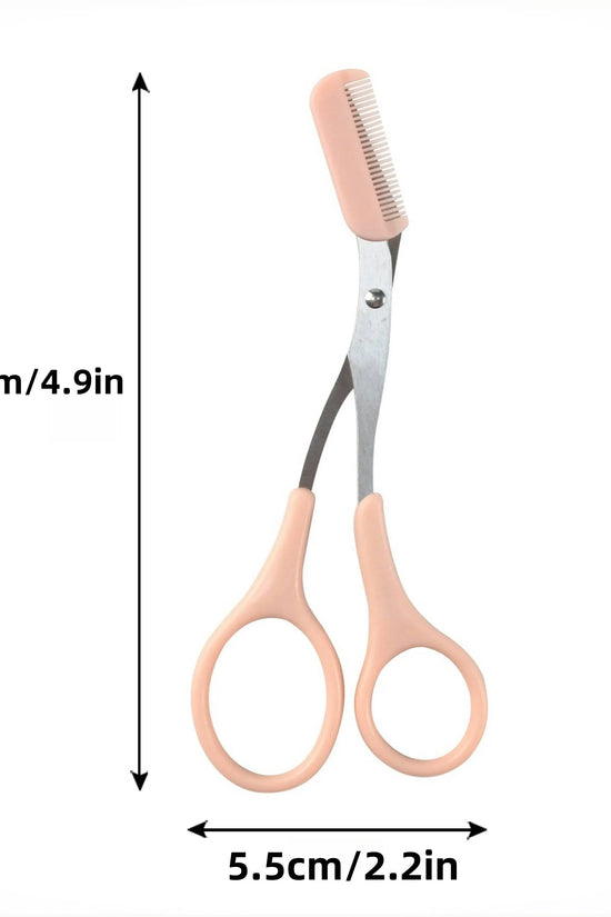 Stainless Steel Eyebrow Razor Scissor Trimmer for Beginners