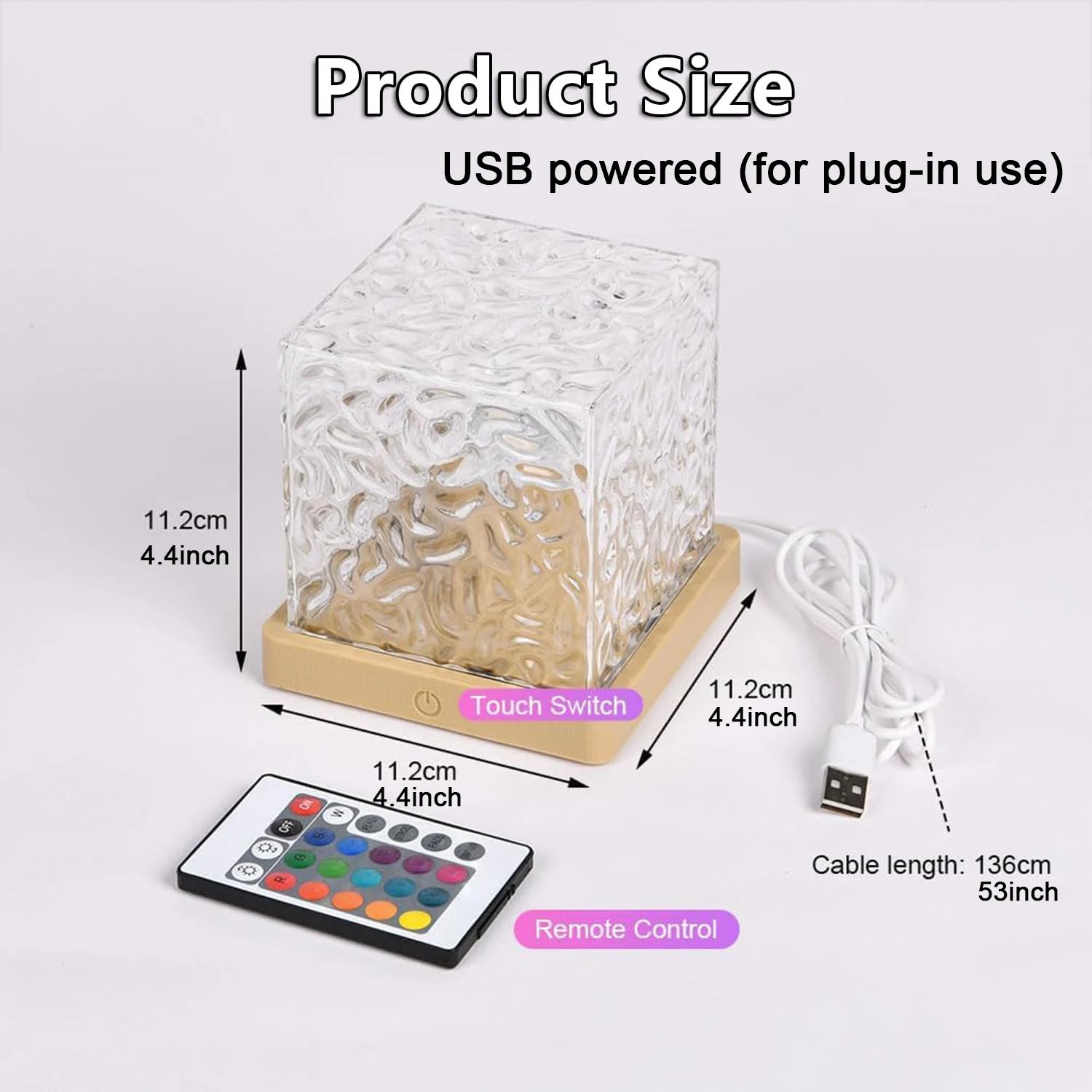 16-Color Ocean Wave Aurora Projector Lamp with Remote