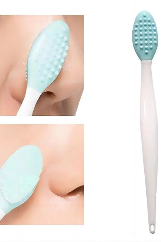 1PC/4PCS Silicone Facial Cleansing Brush for Face & Nose with Replacement Head