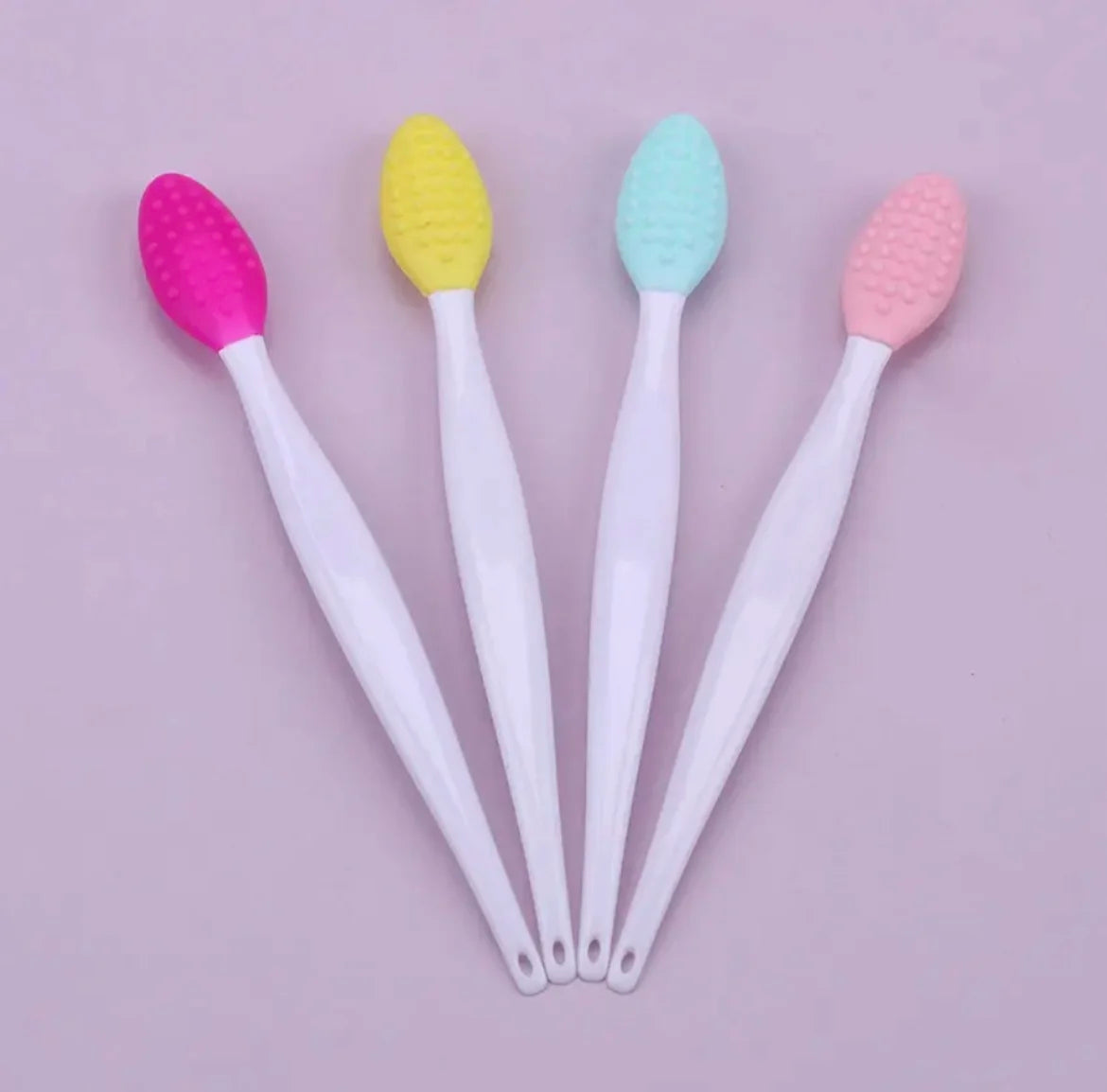 1PC/4PCS Silicone Facial Cleansing Brush for Face & Nose with Replacement Head