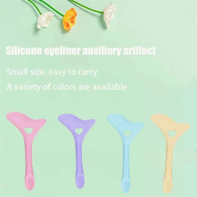 Reusable Silicone Eyeliner Stencil Wing Tips Makeup Aid Tool