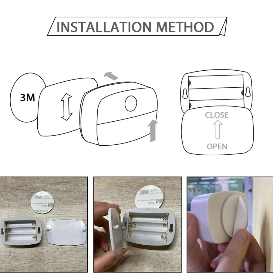 PIR Motion Sensor LED Night Light for Cabinet, Closet & Stairs