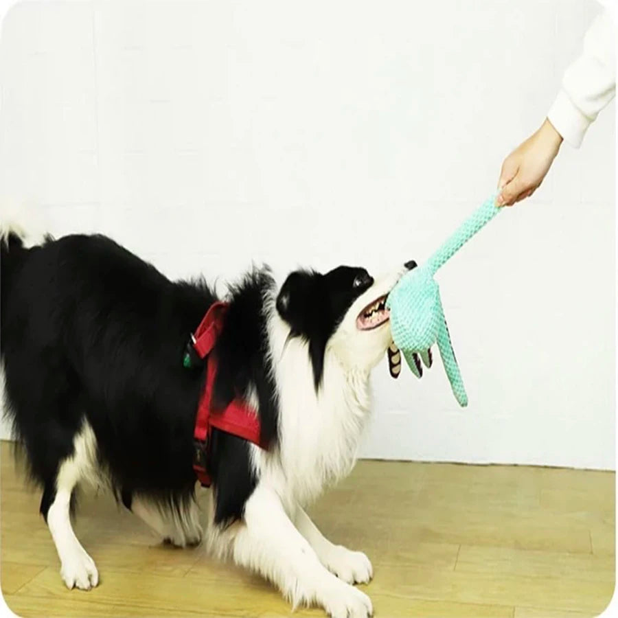 Plush Octopus Interactive Dog Toy with Squeaky Fun for Puppies & Dogs