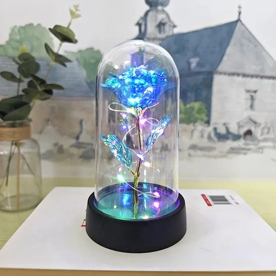 LED Eternal Rose Artificial Flower Gift for Valentine’s Day & Wedding Decor