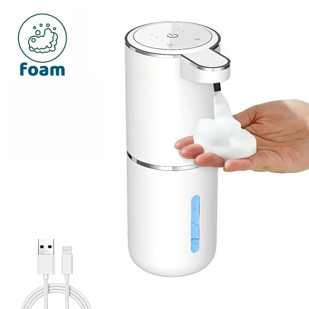 Automatic Liquid & Foam Soap Dispenser — Touchless Electric USB Rechargeable with Infrared Sensor | Hands-Free Soap Pump for Bathroom & Kitchen