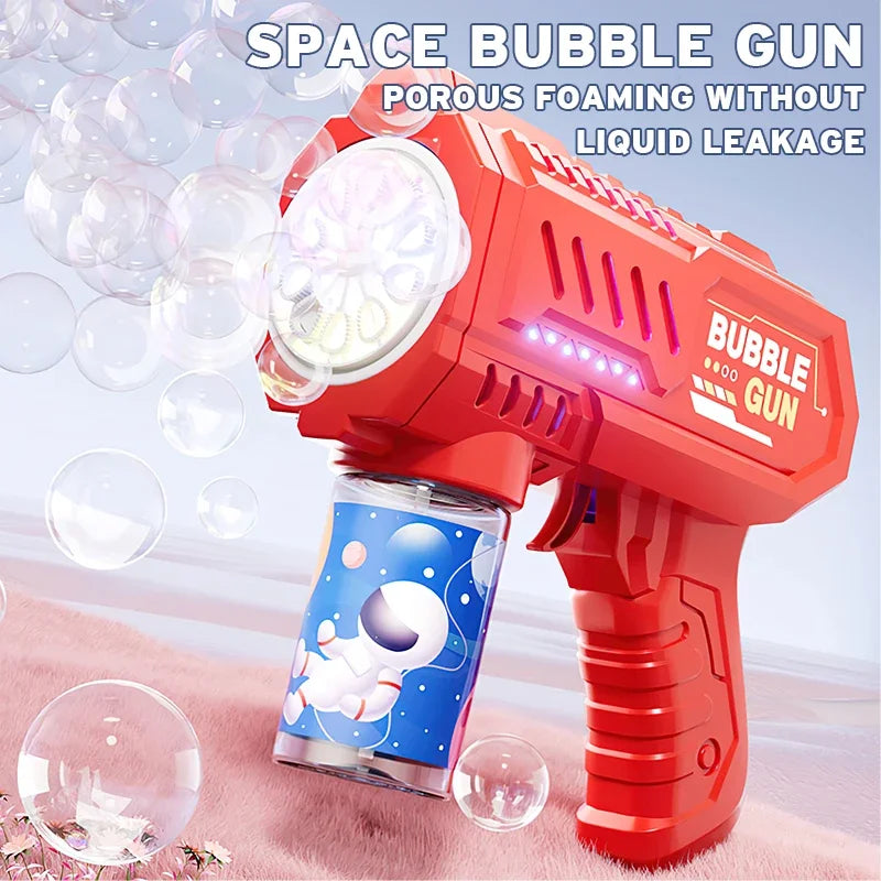 🚀 Fully Automatic Rocket Bubble Gun | Outdoor Bubble Blower Machine ✨