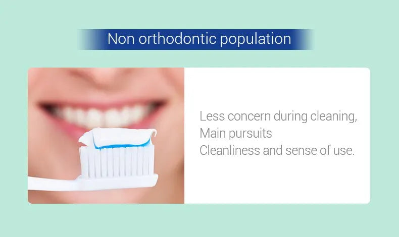 3PCS Orthodontic Soft Bristle Toothbrush Set for Braces Care