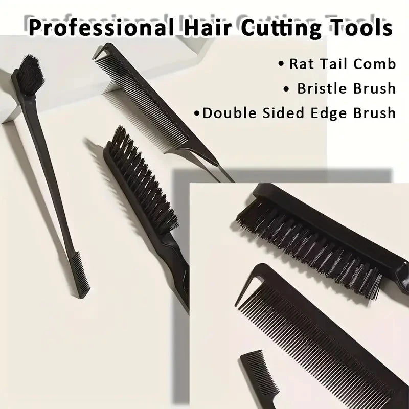Slick Back Bristle Hair Brush for Ponytail, Bun & Flyaway Control