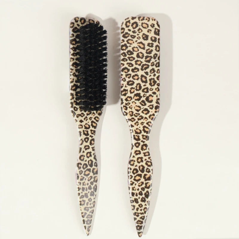 Slick Back Bristle Hair Brush for Ponytail, Bun & Flyaway Control