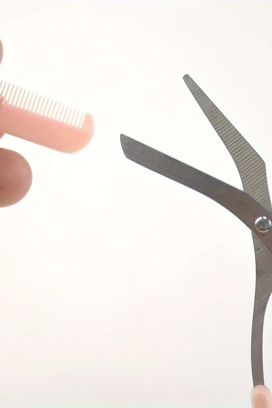 Stainless Steel Eyebrow Razor Scissor Trimmer for Beginners