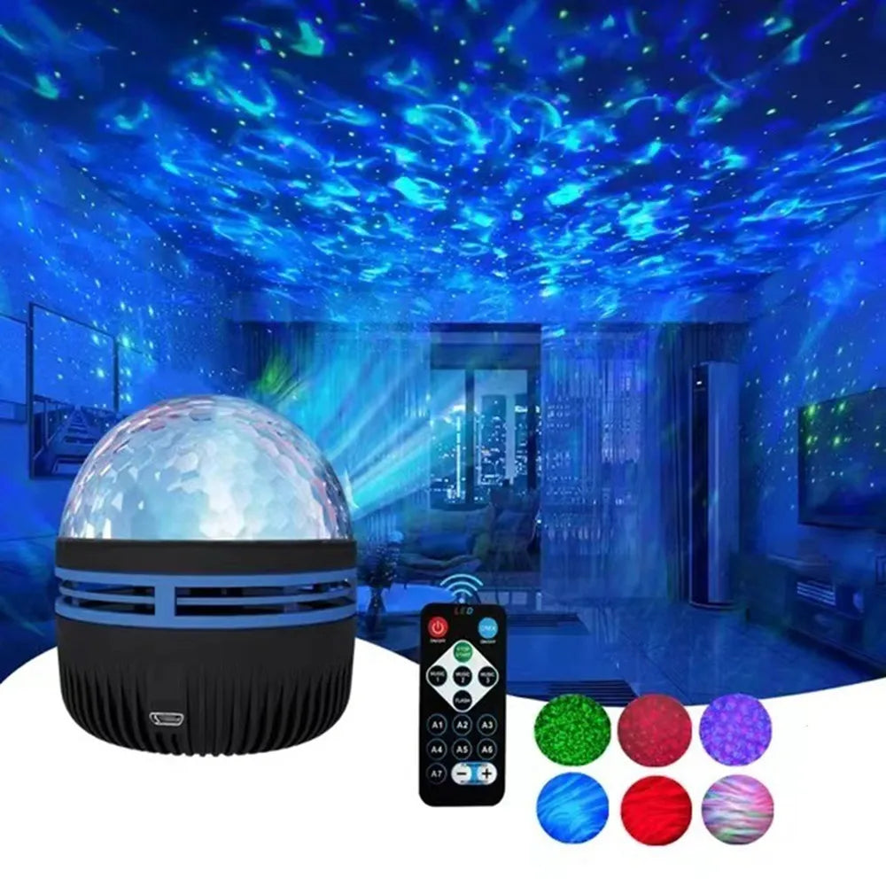 LED Northern Lights Star Projector with Remote