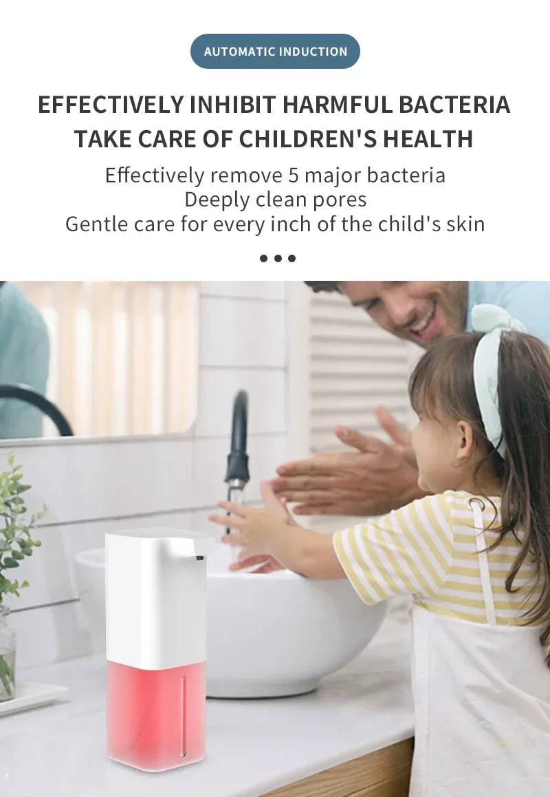 Automatic Foam Soap Dispenser with Infrared Sensor | USB Rechargeable Touchless Hand Sanitizer for Bathroom & Kitchen 🧼🚿