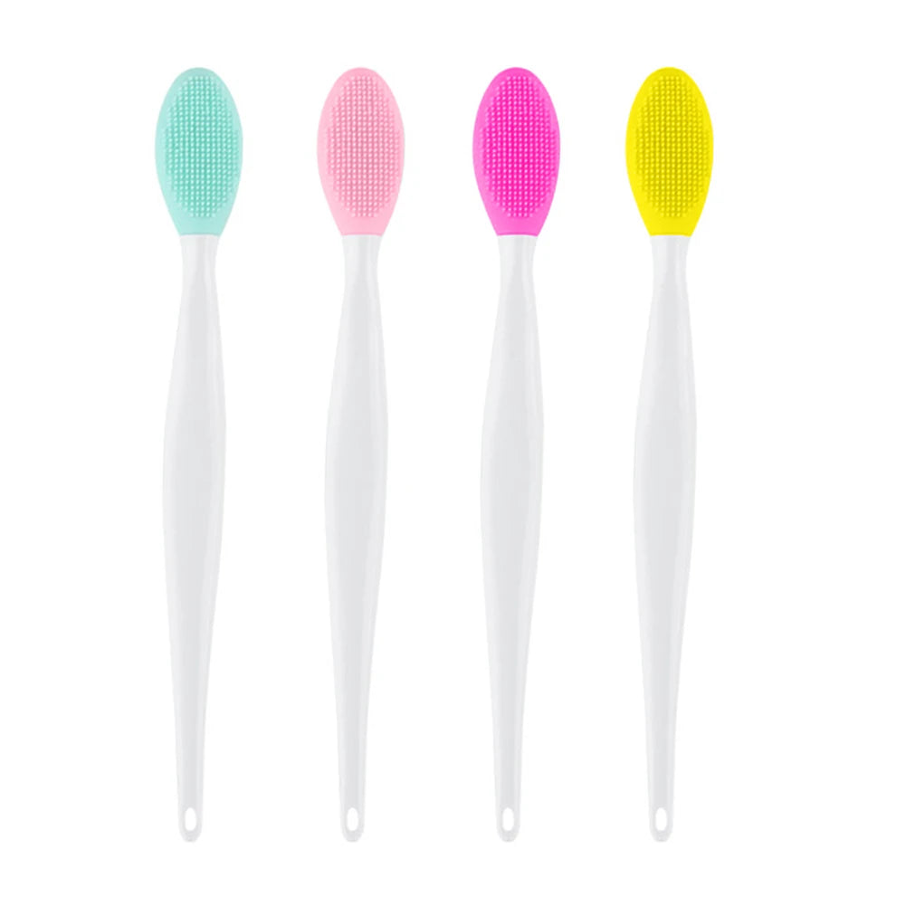 1PC/4PCS Silicone Facial Cleansing Brush for Face & Nose with Replacement Head