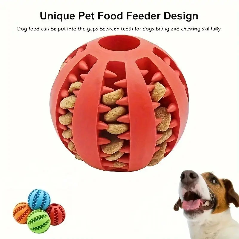 Interactive Dog Treat Feeder Chew Ball Toy