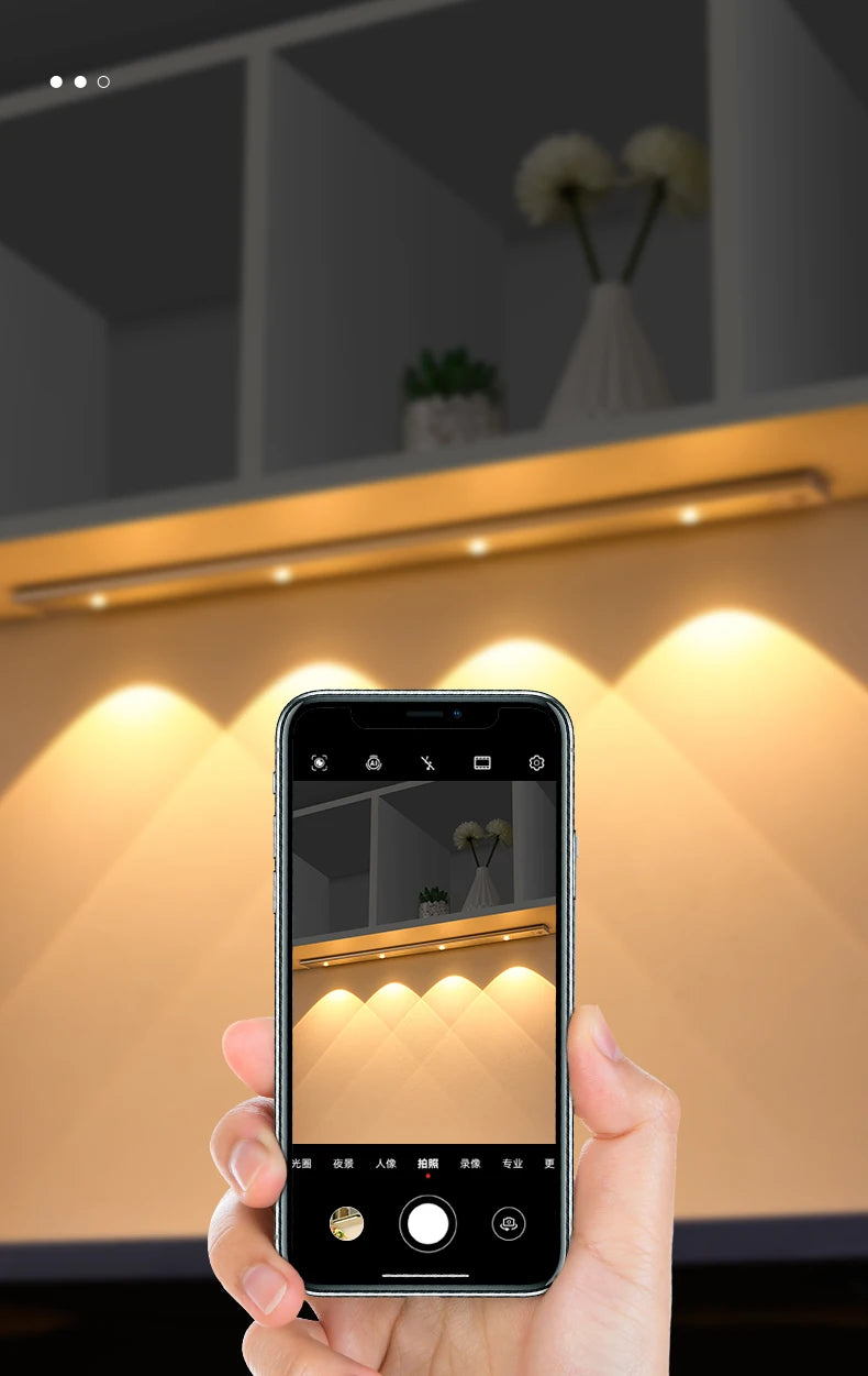 Cabinet Light USB Rechargeable Motion Sensor Ultra-Thin Night Light for Kitchen Wardrobe Cabinet | 20CM / 30CM / 40CM / 50CM LED Strip Light