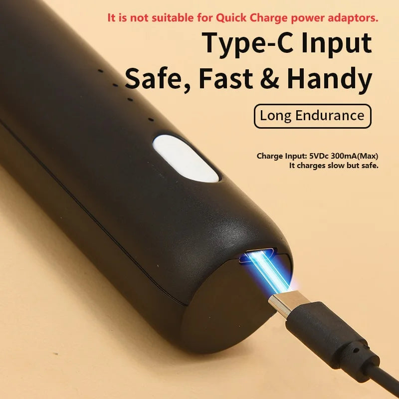 USB Rechargeable 3-Speed Handheld Milk Frother & Egg Beater