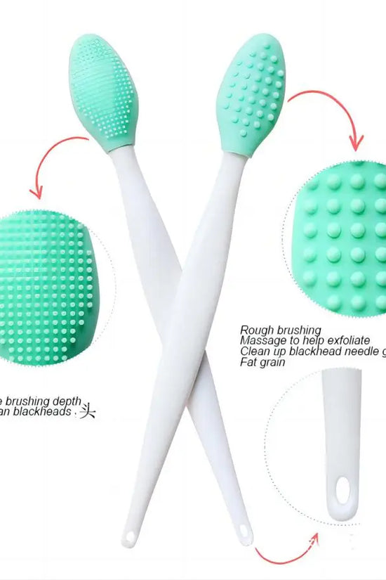 1PC/4PCS Silicone Facial Cleansing Brush for Face & Nose with Replacement Head