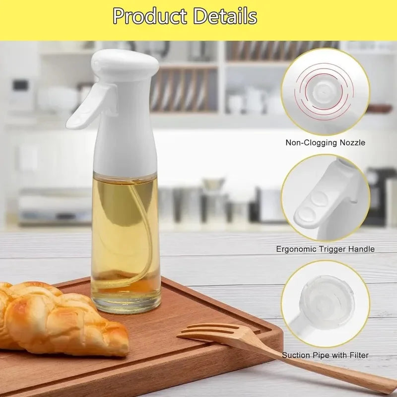 Reusable Olive Oil Sprayer Bottle for Cooking & Vinegar Mist