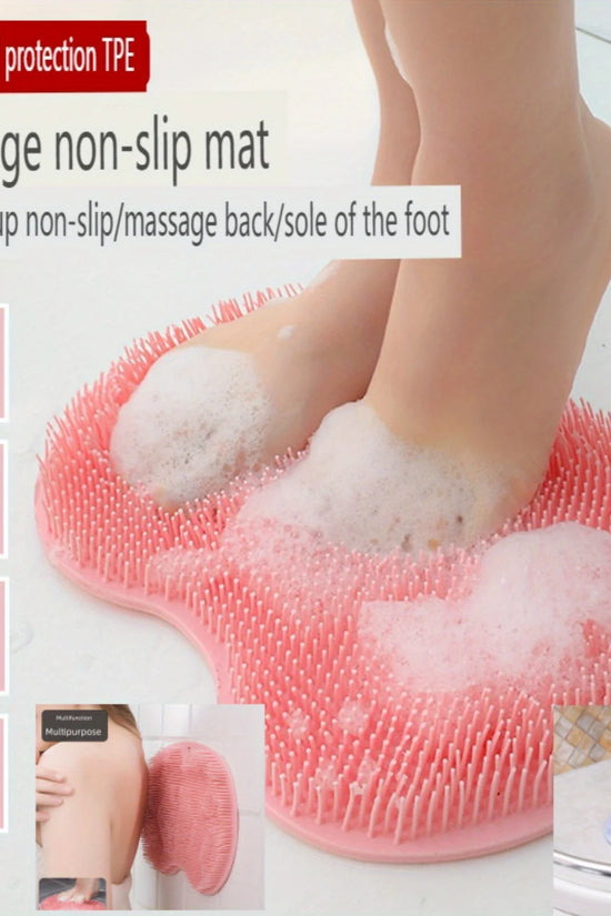 Exfoliating Foot Brush & Back Scrubber with Anti-Slip Suction Cups