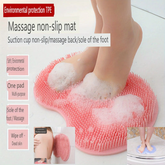 Exfoliating Foot Brush & Back Scrubber with Anti-Slip Suction Cups