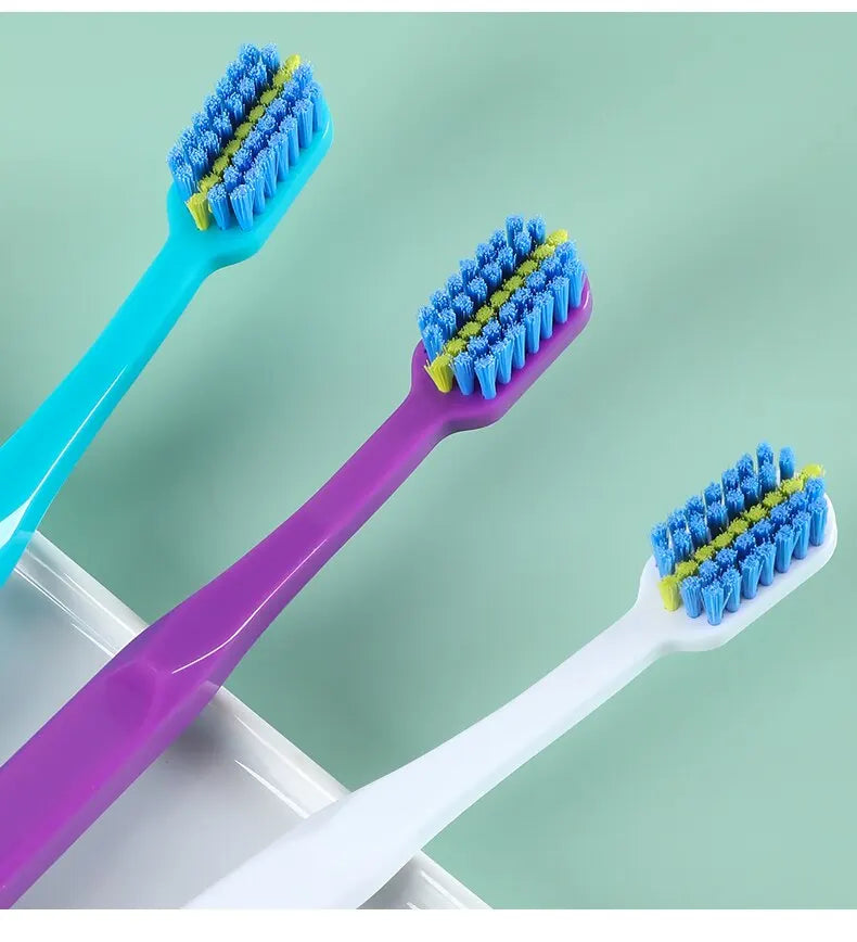 3PCS Orthodontic Soft Bristle Toothbrush Set for Braces Care