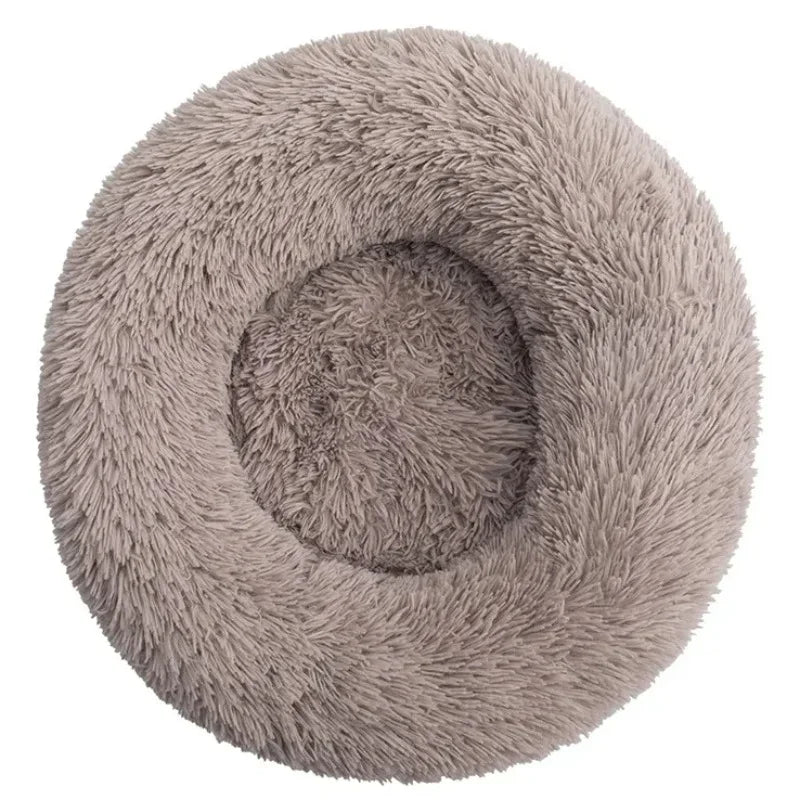 40-90CM Round Plush Pet Bed for Dogs & Cats, Soft Warm Sleeping Bed in 6 Sizes