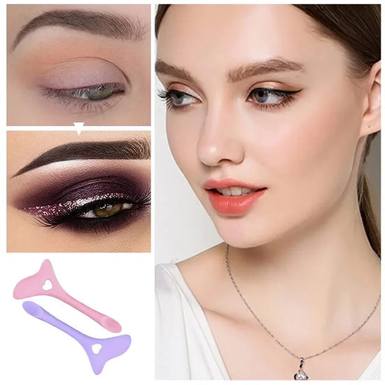 Reusable Silicone Eyeliner Stencil Wing Tips Makeup Aid Tool