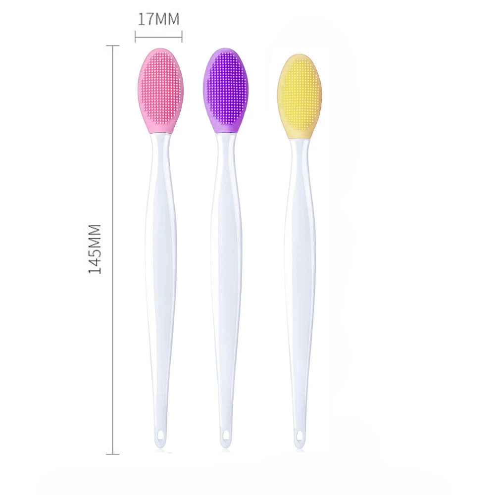 1PC/4PCS Silicone Facial Cleansing Brush for Face & Nose with Replacement Head