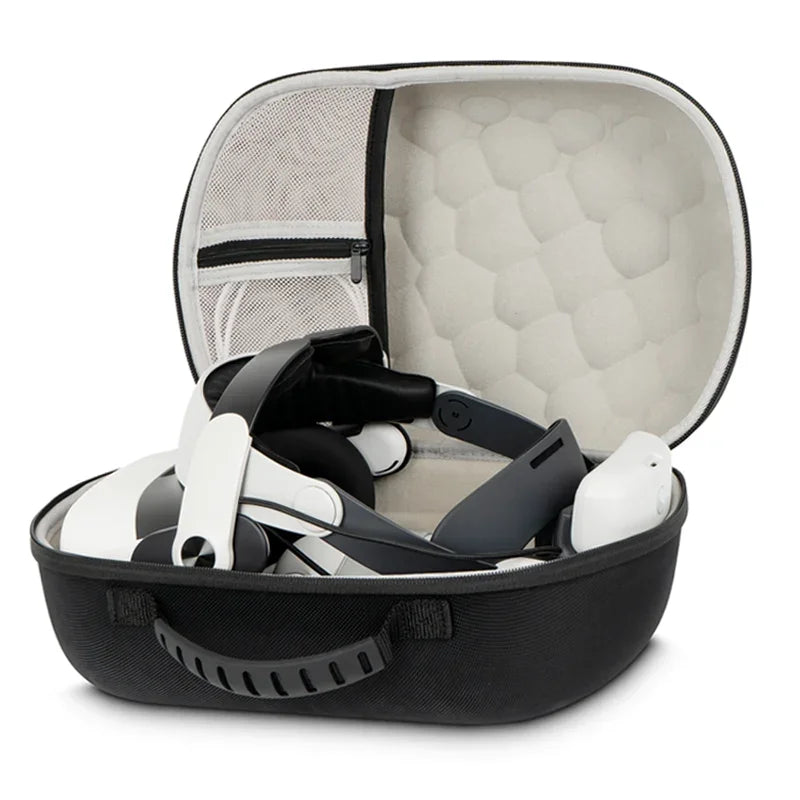 Hard Carrying Case Compatible with Meta Quest 3, Quest 3S and Quest 2 VR Accessories