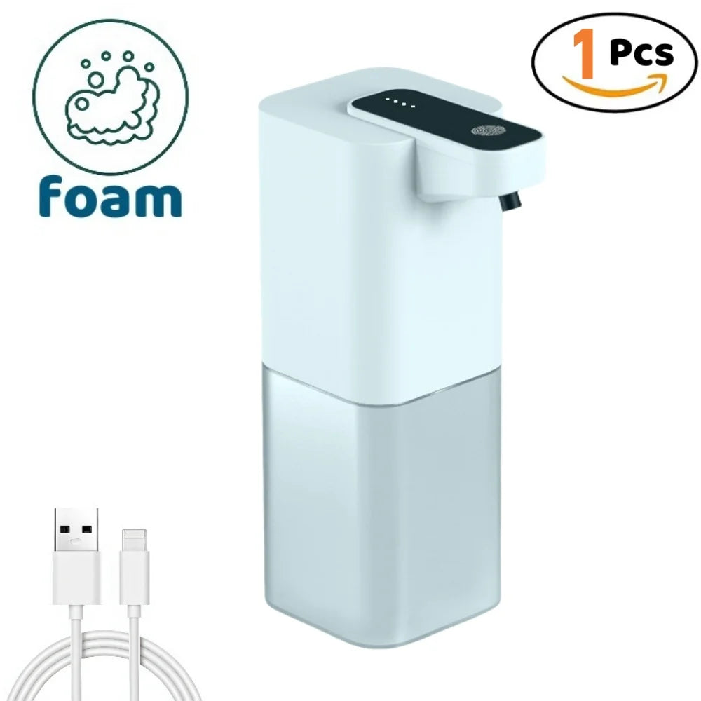 Automatic Liquid & Foam Soap Dispenser — Touchless Electric USB Rechargeable with Infrared Sensor | Hands-Free Soap Pump for Bathroom & Kitchen