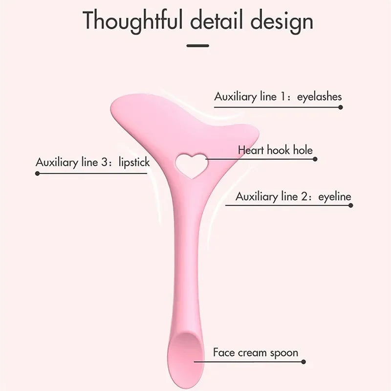 Reusable Silicone Eyeliner Stencil Wing Tips Makeup Aid Tool