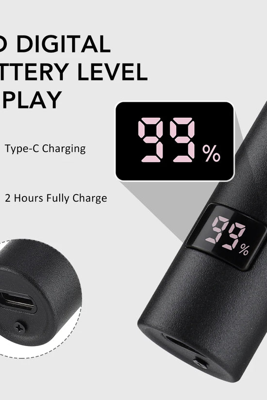 3-in-1 Rechargeable Nose Hair Trimmer with Facial Grooming Heads