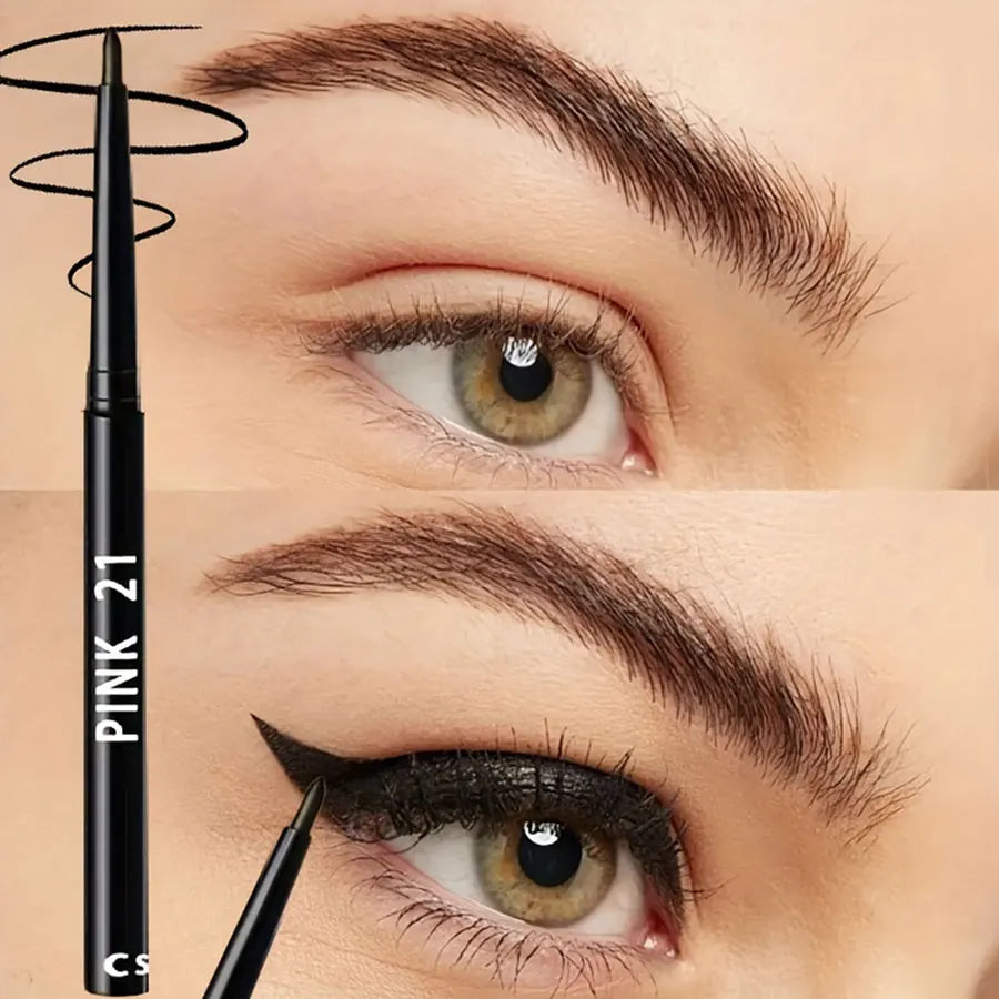 5 Pack Waterproof Black Eyeliner Pencil Set