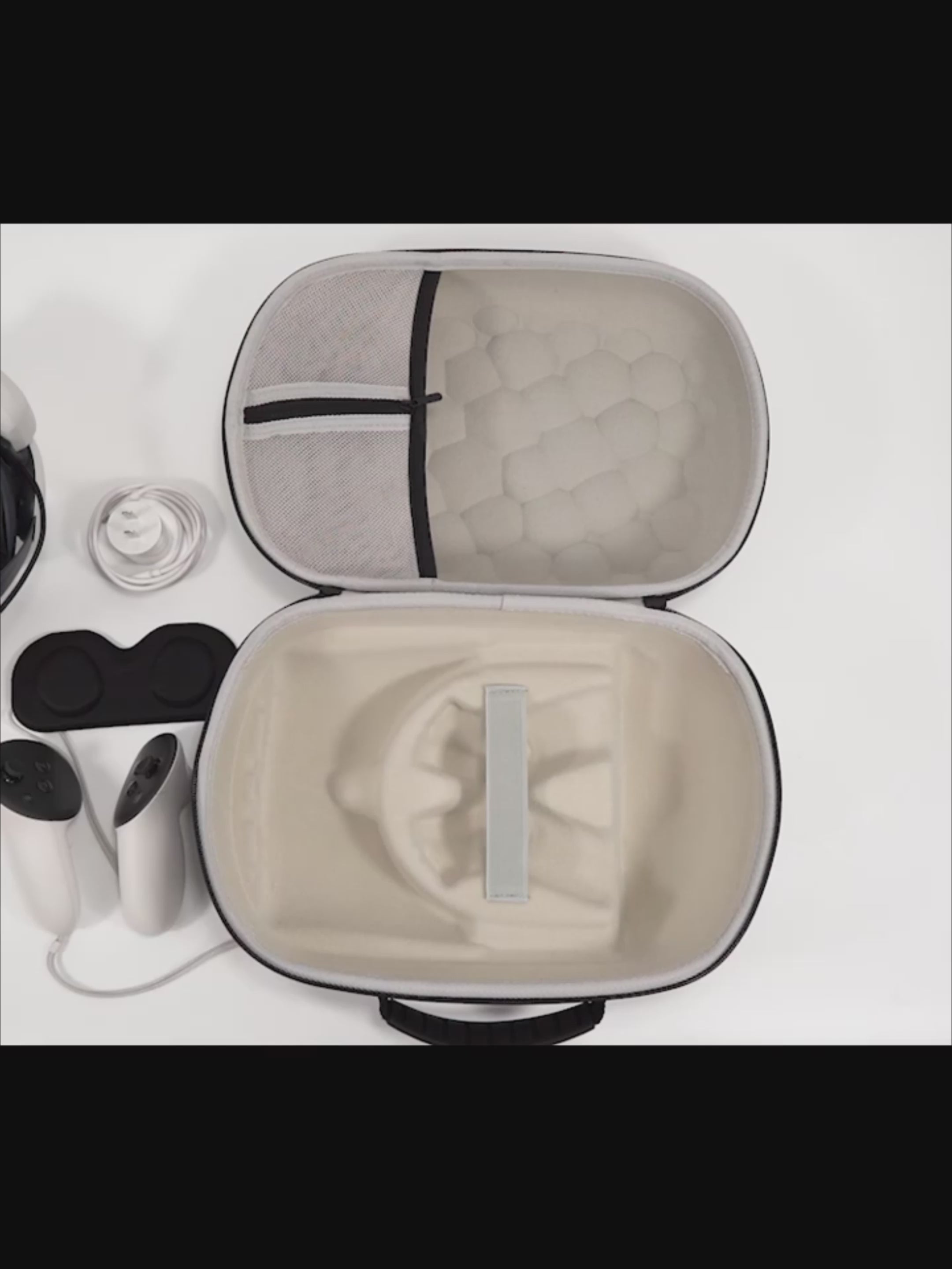 Hard Carrying Case Compatible with Meta Quest 3, Quest 3S and Quest 2 VR Accessories
